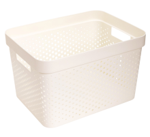 Корзина для хранения Curver Infinity молочная 17л, 35.5 x 26.2 x 21.9см
