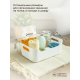 Корзина универсальная Эконова Scandi белая 3.1л, 24 х 17 х 9см