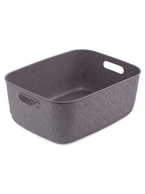 Корзина для хранения Curver Softex S темно-серая 12.5л, 38 x 28.2 x 14.2см
