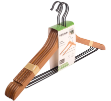 Плечики Attribute Bamboo Slim с выемками, 5шт