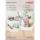 Корзина универсальная Эконова Scandi белая 1.2л, 17 х 12 х 7.5см