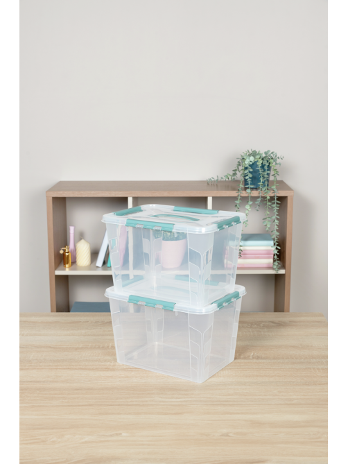 Ящик для хранения Econova Grand Box голубой 39 x 29 x 24.5см, 20л