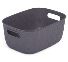 Корзина для хранения Curver Softex S темно-серая 4л, 26.5 x 19.1 x 11см