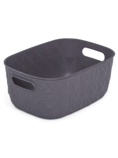 Корзина для хранения Curver Softex S темно-серая 4л, 26.5 x 19.1 x 11см