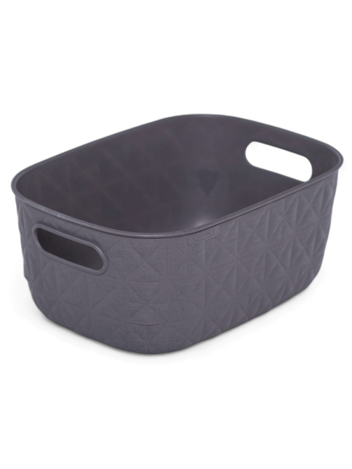 Корзина для хранения Curver Softex S темно-серая 4л, 26.5 x 19.1 x 11см