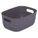 Корзина для хранения Curver Softex S темно-серая 4л, 26.5 x 19.1 x 11см
