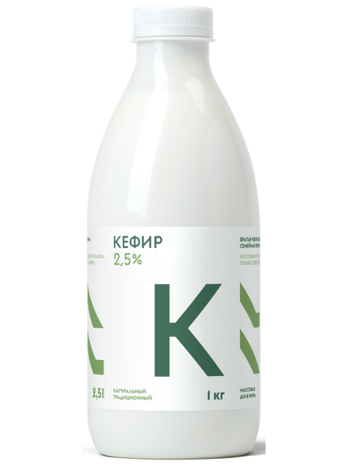 Кефир Братья Чебурашкины 2.5%, 1кг