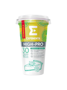 Напиток кисломолочный Exponenta High-Pro обезжиренный лимонный чизкейк, 250г