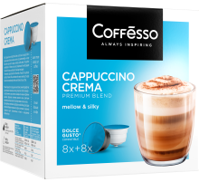 Кофе в капсулах Coffesso Capuccino Crema для кофемашин Dolce Gusto 16шт, 192г