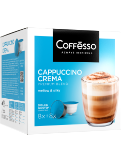 Кофе в капсулах Coffesso Capuccino Crema для кофемашин Dolce Gusto 16шт, 192г