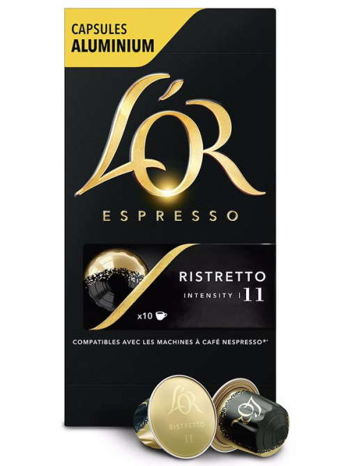 Кофе в капсулах L’or Эспрессо Ристретто для кофемашин Nespresso 10шт, 52г x 10 шт