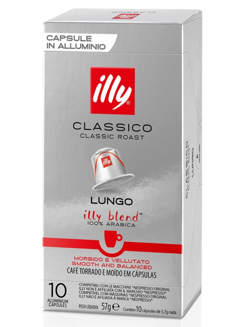 Кофе в капсулах Illy Classico Lungo для кофемашин Nespresso 10шт, 57г