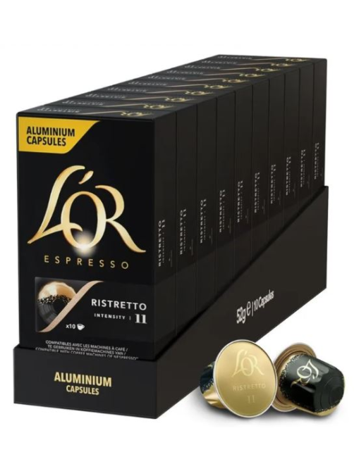 Кофе в капсулах L’or Эспрессо Ристретто для кофемашин Nespresso 10шт, 52г x 10 шт