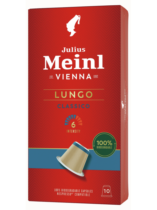 Кофе в капсулах Julius Meinl Lungo Classico Bio для кофемашин Nespresso 10шт, 56г