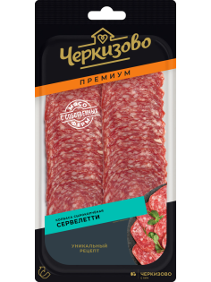 Колбаса Черкизово Премиум Сервелетти сырокопченая нарезка, 85г