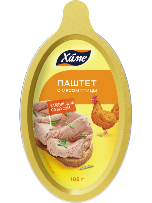 Паштет из мяса птицы Хаме Деликатесный, 105г