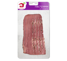 Пастрами из говядины Мясной дом Бородина копчено-вареная нарезка, 95г