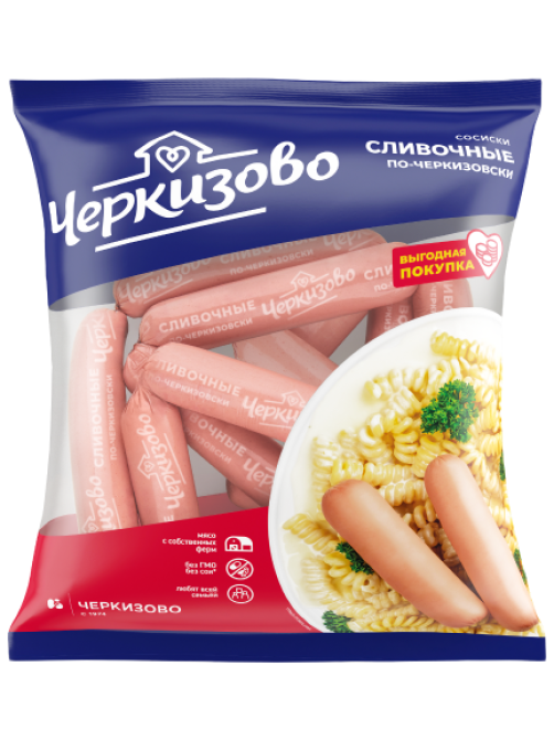 Сосиски Черкизово Сливочные по-черкизовски, ~1.5кг