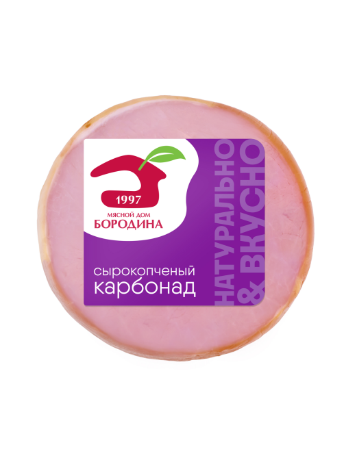 Карбонад Мясной дом Бородина кусок сырокопченый, 350г