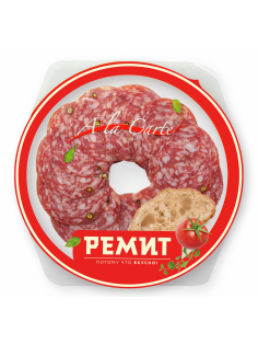 Колбаса Ремит Salsa сырокопченая нарезка, 80г