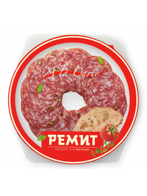 Колбаса Ремит Salsa сырокопченая нарезка, 80г