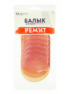 Балык из свинины Ремит Дарницкий сырокопченый нарезка, 100г