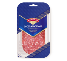 Колбаса Клинский Испанская сырокопченая полусухая нарезка, 210г