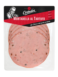 Колбаса Cortador Мортаделла Эль Тартюфо вареная нарезка, 170г