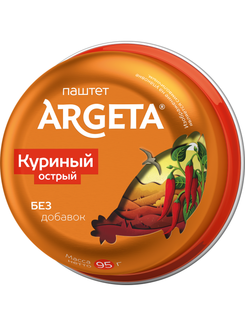 Паштет куриный Argeta острый, 95г
