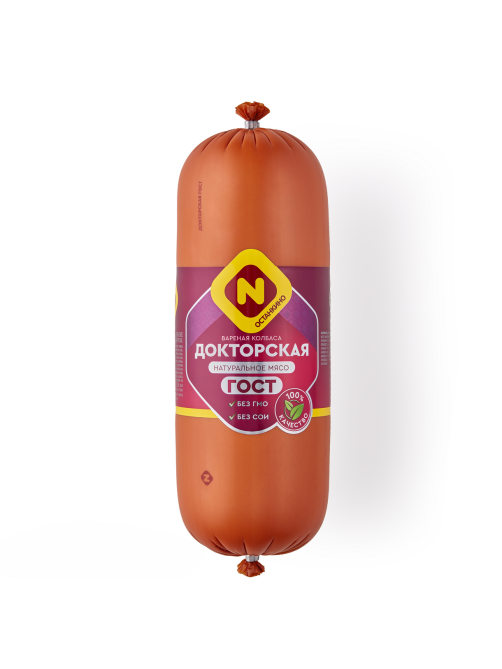 Колбаса Останкино Докторская вареная ГОСТ, ~1.35кг