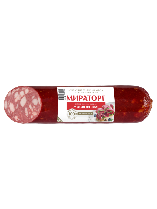 Колбаса Мираторг Московская варено-копченая, 300г