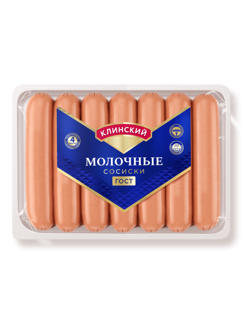 Сосиски Клинский Молочные, ~750г