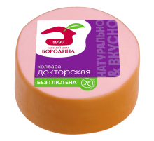 Колбаса Мясной дом Бородина докторская, 400г