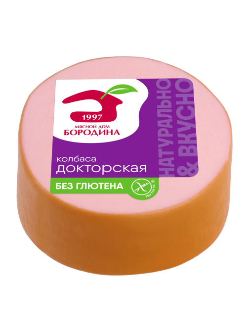Колбаса Мясной дом Бородина докторская, 400г