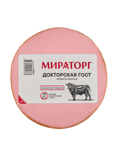 Колбаса Мираторг Докторская вареная, 450г