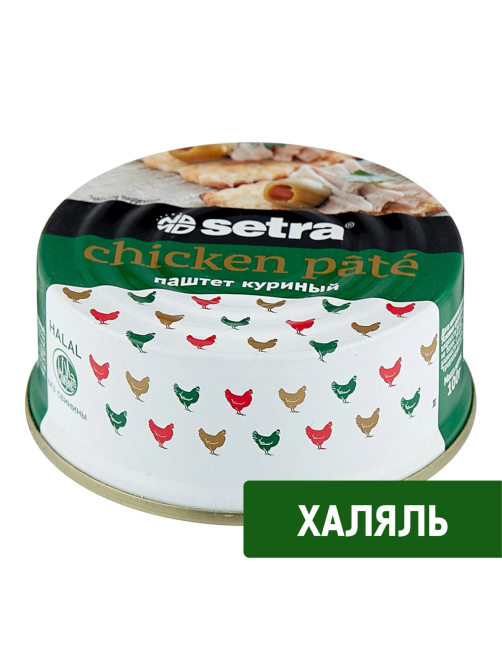 Паштет Setra Халяль куриный, 100г