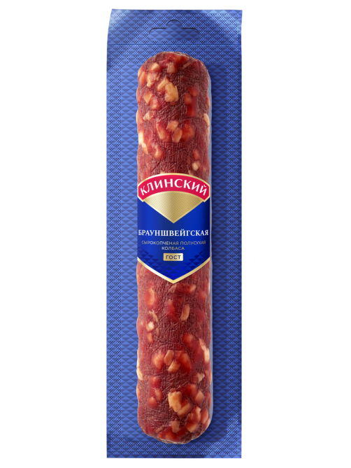 Колбаса Клинский МК Брауншвейгская сырокопченая, ~500г