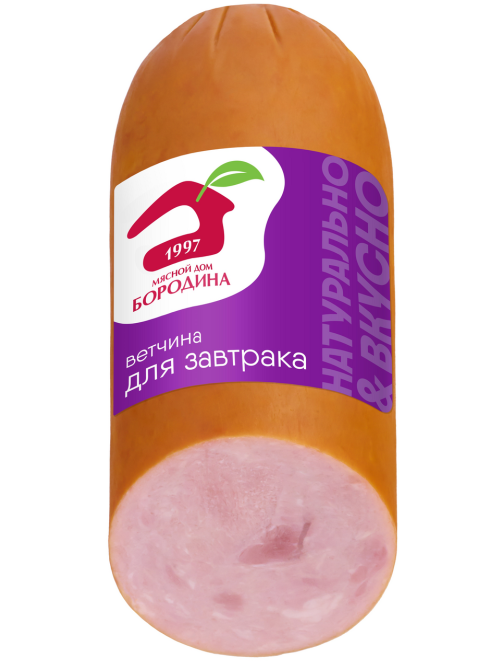 Ветчина Мясной дом Бородина Для завтрака срез, 400г