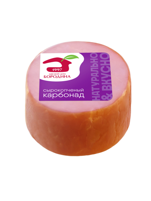 Карбонад Мясной дом Бородина кусок сырокопченый, 350г