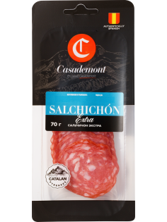 Колбаса Casademont Salchichon полусухая сыровяленая нарезка, 70г