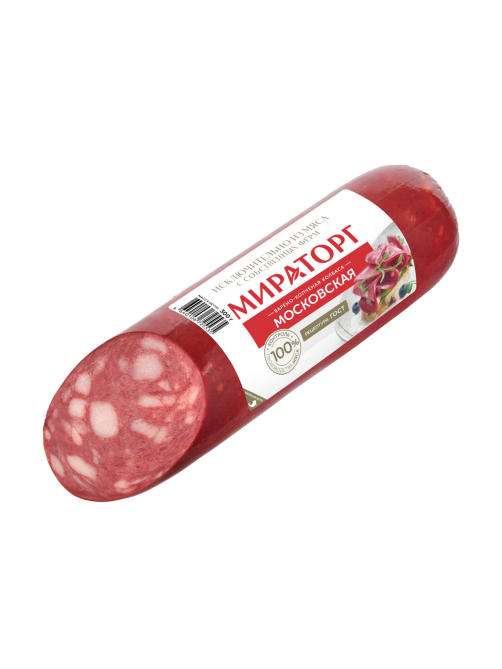Колбаса Мираторг Московская варено-копченая, 300г