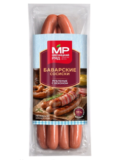 Сосиски Мясницкий ряд Баварские рубленые вареные охлажденные, 320г