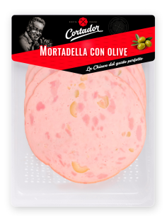 Колбаса Cortador Мортаделла кон олива, 120г