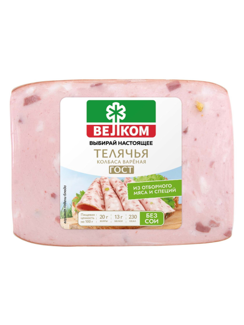 Колбаса Велком Телячья вареная, 400г