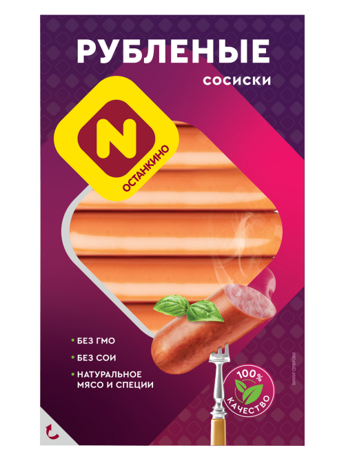 Сосиски Останкино Рубленые вареные, 360г