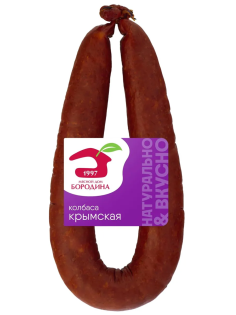 Колбаса Мясной дом Бородина Крымская полукопченая, 350г