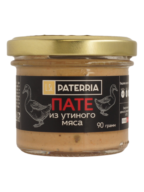 Пате Paterria из утиного мяса, 90г