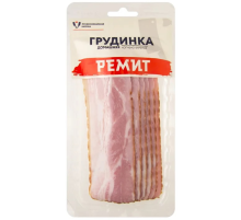 Грудинка Ремит Домашняя варено-копченая нарезка, 150г