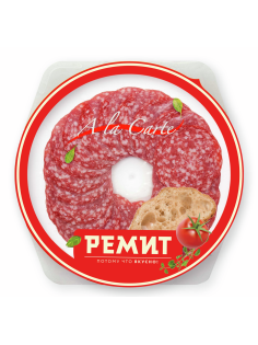 Колбаса Ремит Salame сырокопченая нарезка, 80г