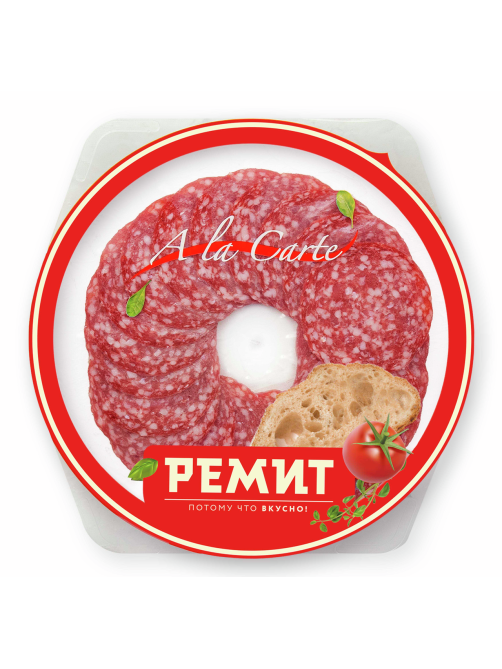 Колбаса Ремит Salame сырокопченая нарезка, 80г